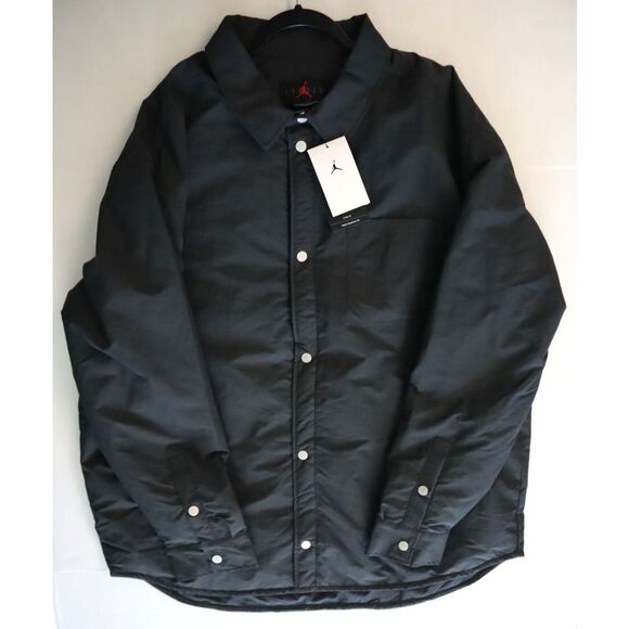 Nike Air Jordan FV7432-045 Men's Sz 2XL Faded Black Button-Down Top Jacket - Picture 8 of 9